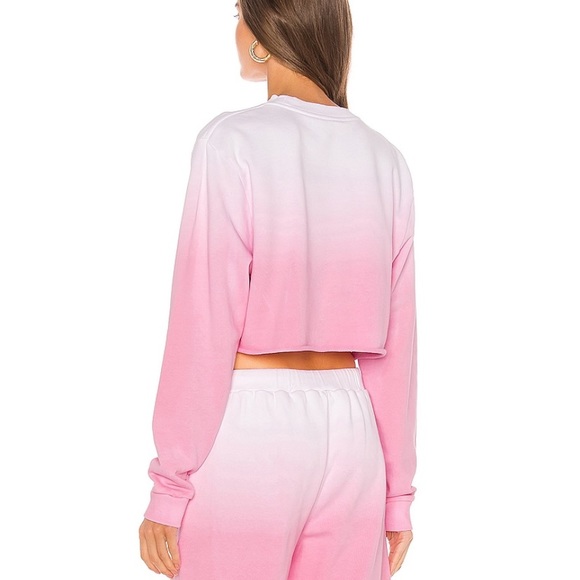 GRLFRND Pink Gradient Crewneck Sweatshirt M - Picture 3 of 5
